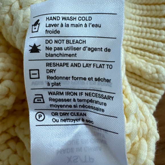 Vince - Soft Yellow, Chunky Sweater, XS - Picture 5 of 6